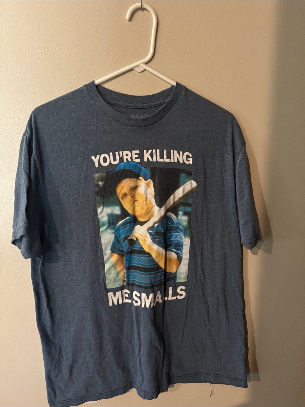 Classic Blue Graphic Adult XL' Tee - "You're Killing Me Smalls"